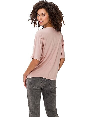 T-shirt Manches Chauve-souris Viscose Douce Et Fluide - Taille Standard - helline