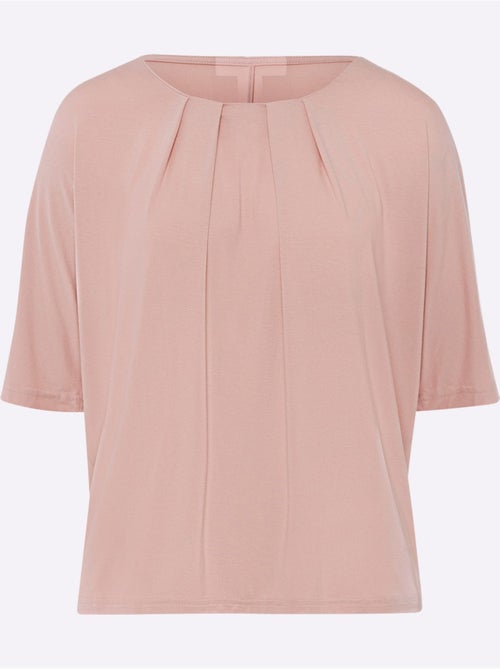 T-shirt Manches Chauve-souris Viscose Douce Et Fluide - Taille Standard - helline - Kiabi