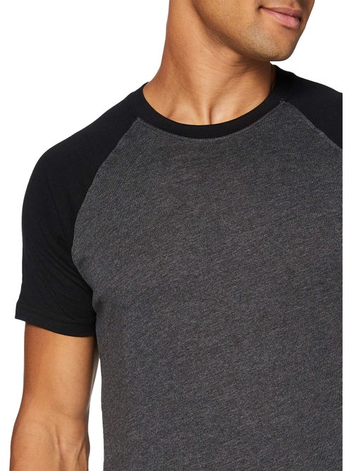 T-shirt manches contrastées - build your brand - Kiabi