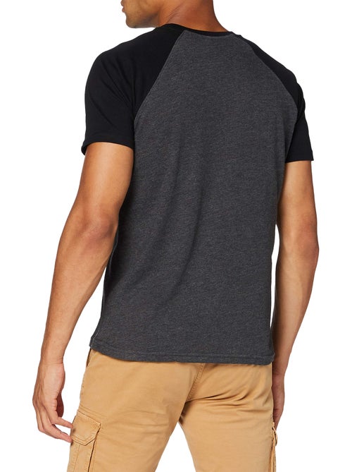 T-shirt manches contrastées - build your brand - Kiabi