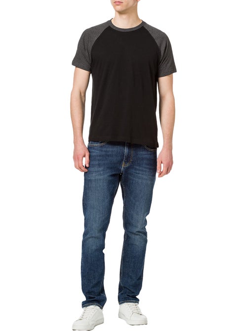 T-shirt manches contrastées - build your brand - Kiabi