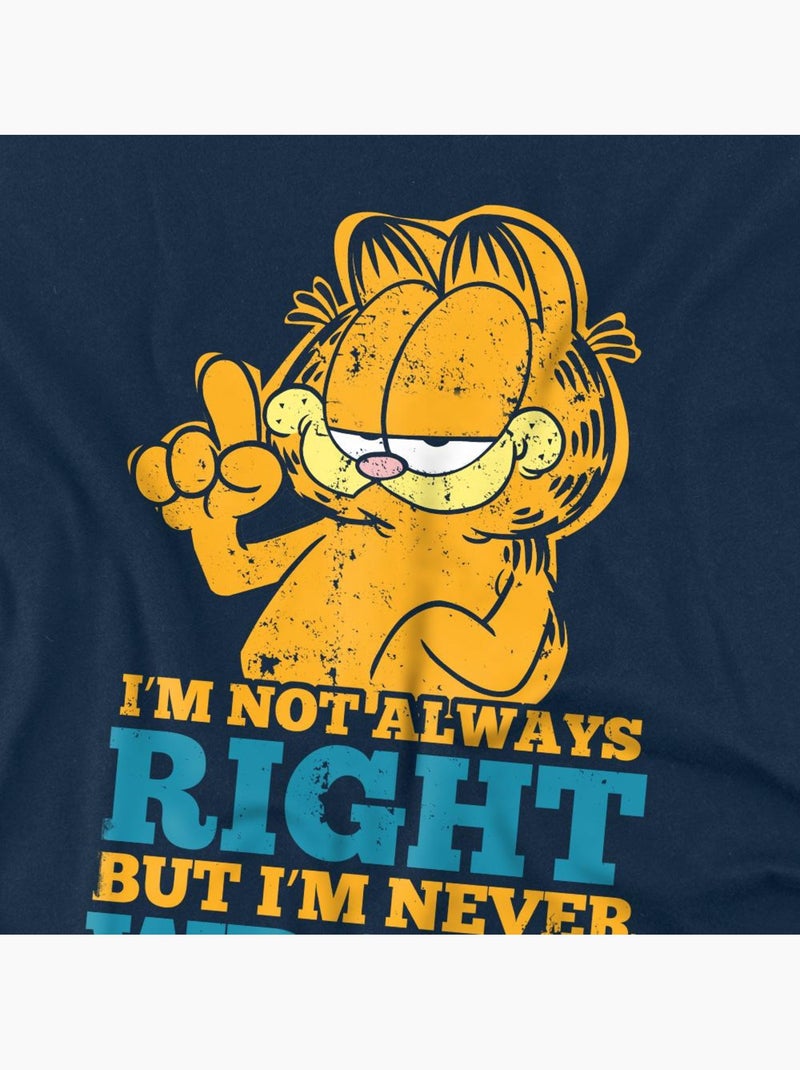 T-shirt manches courtes - garfield Bleu marine - Kiabi