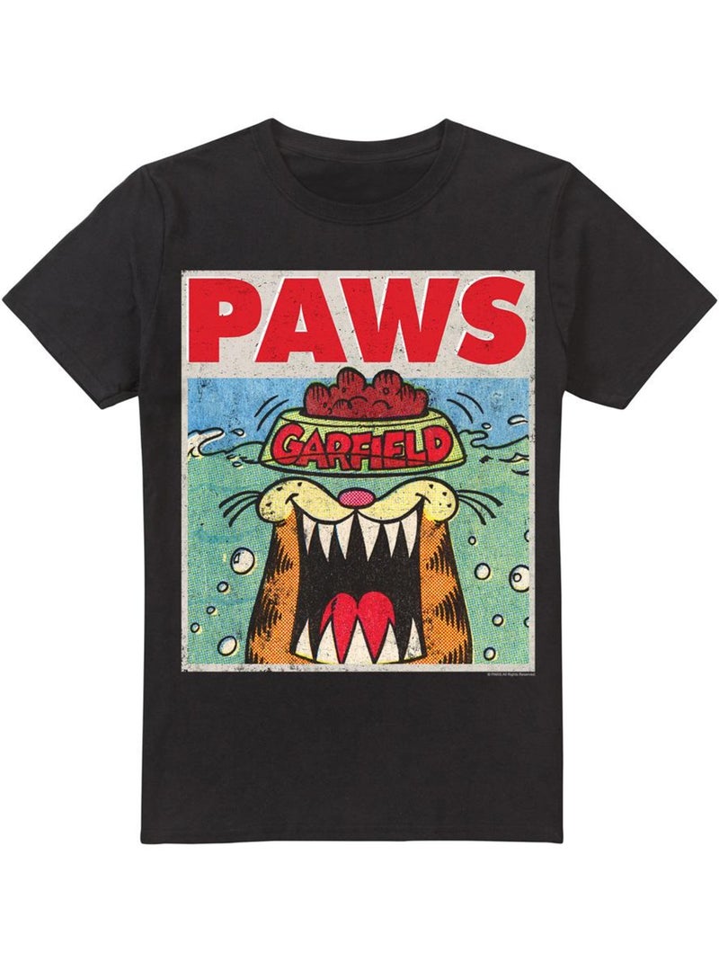 T-shirt manches courtes - garfield Noir - Kiabi
