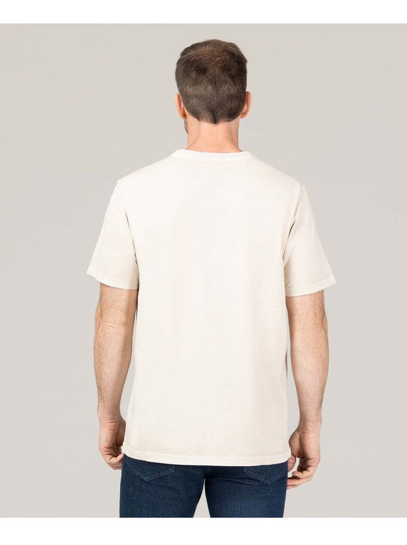 T-shirt manches courtes - Terre de Marins Beige - Kiabi