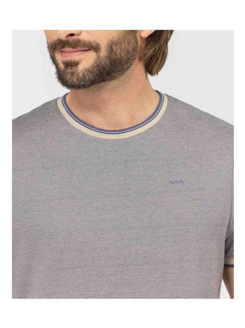 T-shirt manches courtes - Terre de Marins Beige - Kiabi