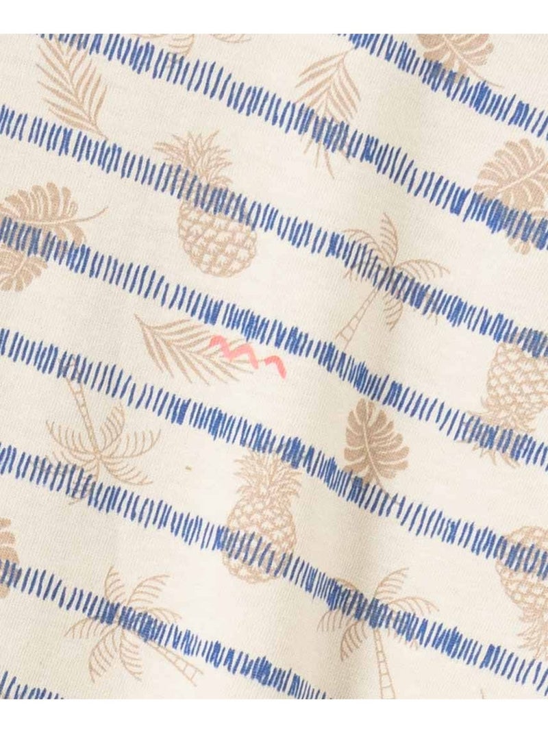 T-shirt manches courtes - Terre de Marins Beige - Kiabi