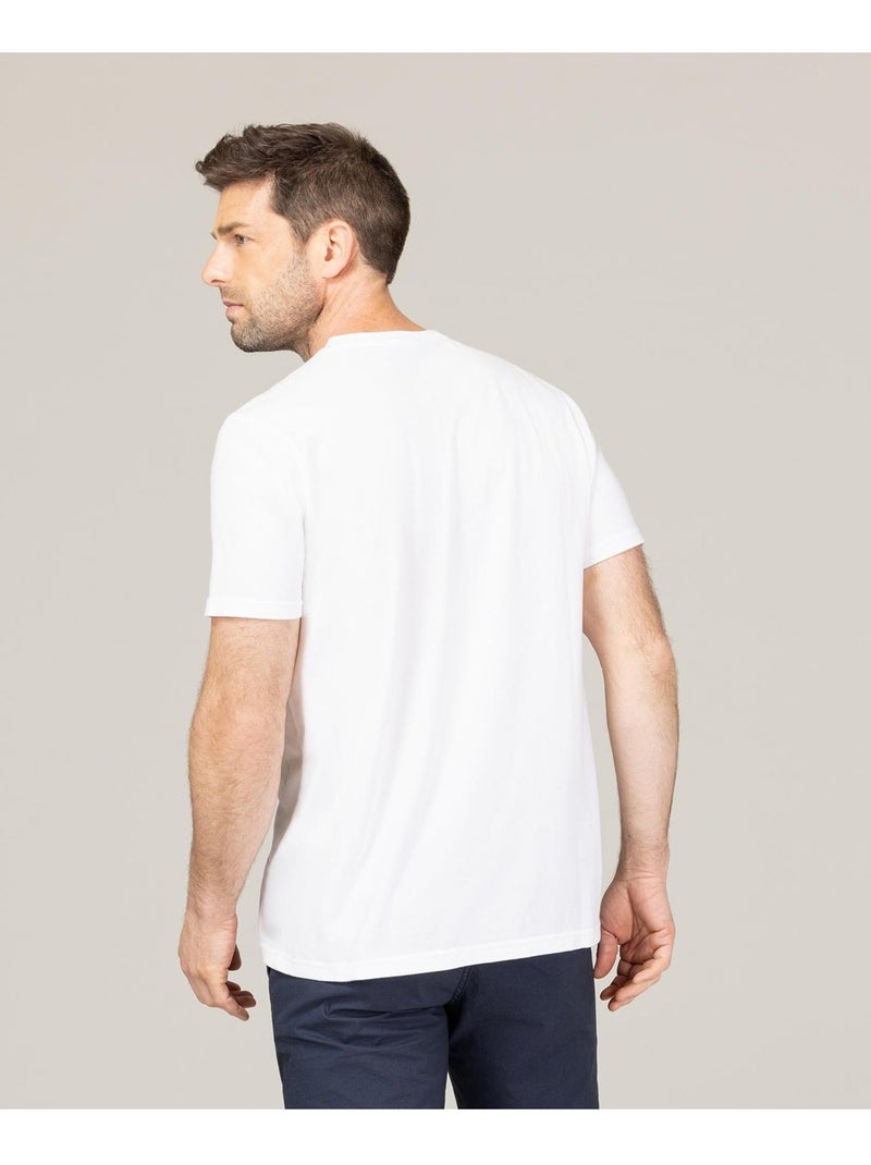 T-shirt manches courtes - Terre de Marins Blanc - Kiabi