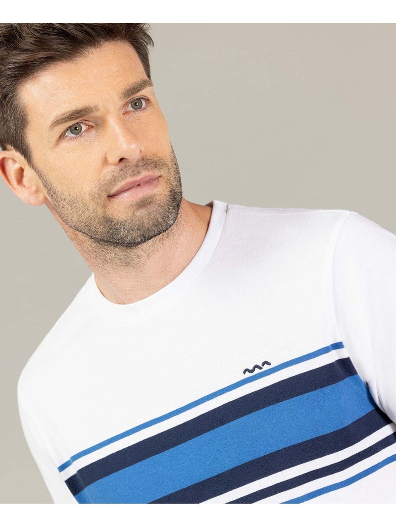T-shirt manches courtes - Terre de Marins Blanc - Kiabi