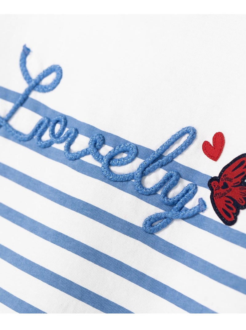 T-shirt manches courtes - Terre de Marins Blanc - Kiabi