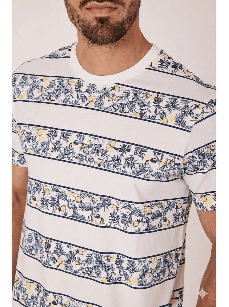 T-shirt manches courtes - Terre de Marins Blanc - Kiabi
