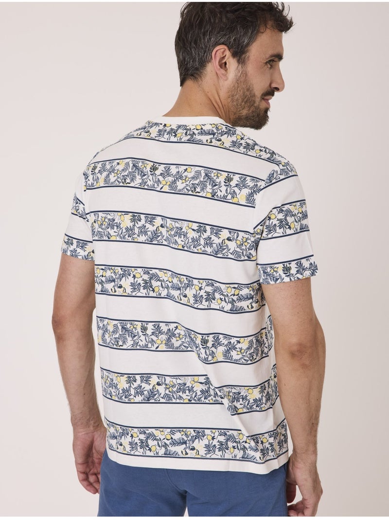 T-shirt manches courtes - Terre de Marins Blanc - Kiabi