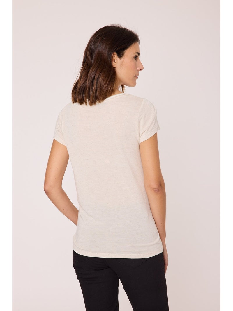 T-shirt manches courtes - Terre de Marins Blanc - Kiabi