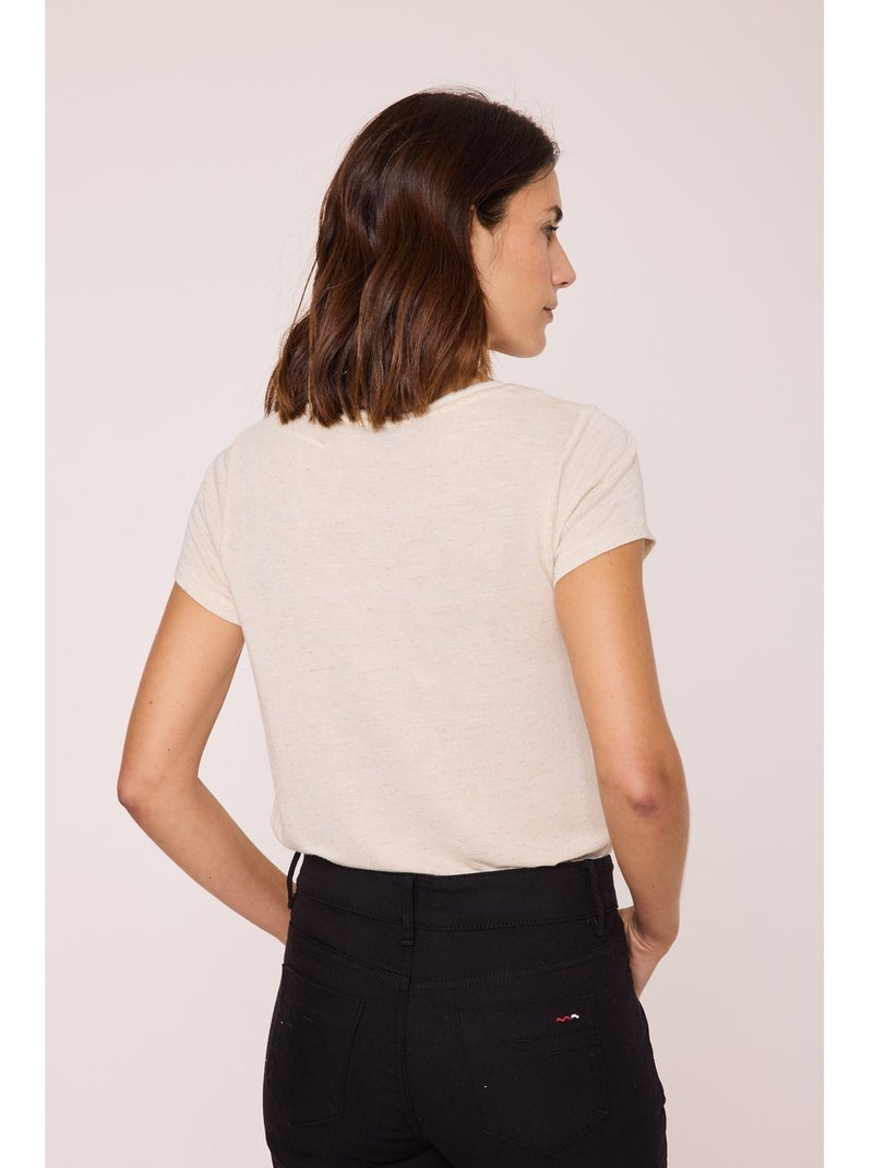 T-shirt manches courtes - Terre de Marins Blanc - Kiabi