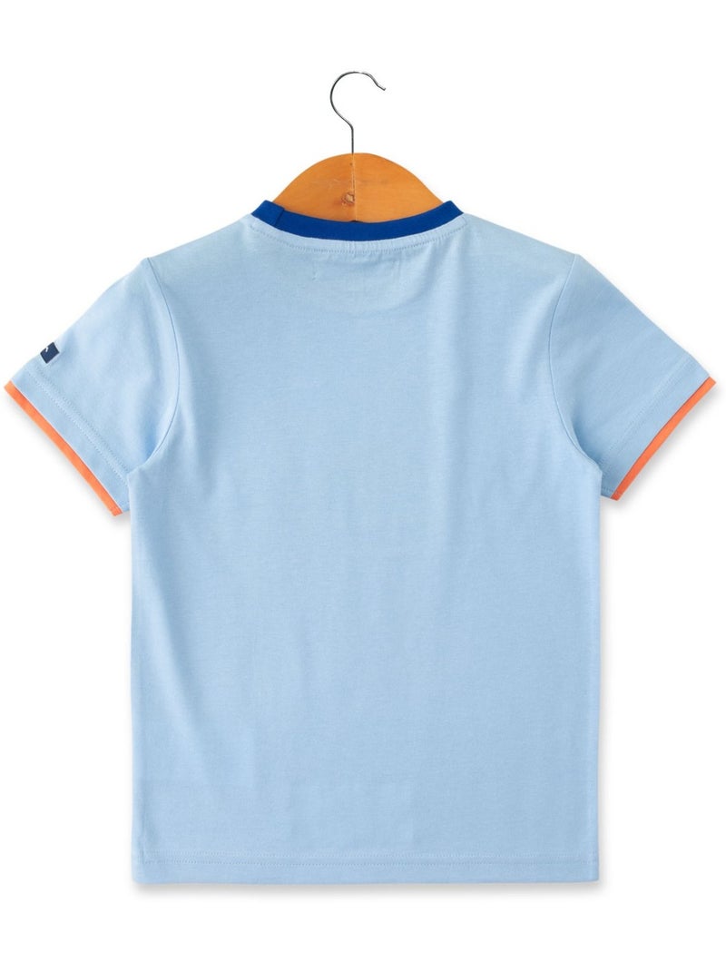 T-shirt manches courtes - Terre de Marins Bleu - Kiabi