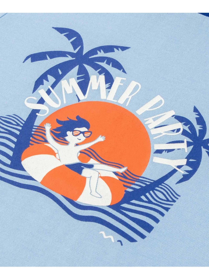 T-shirt manches courtes - Terre de Marins Bleu - Kiabi