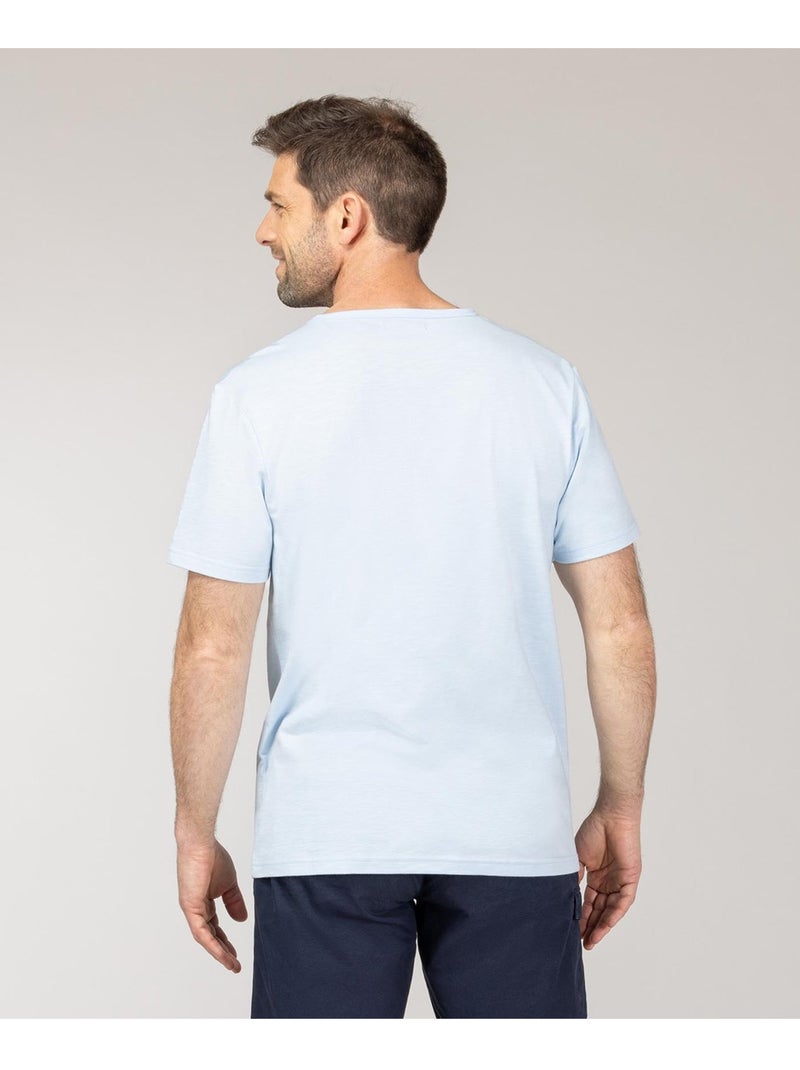 T-shirt manches courtes - Terre de Marins Bleu - Kiabi