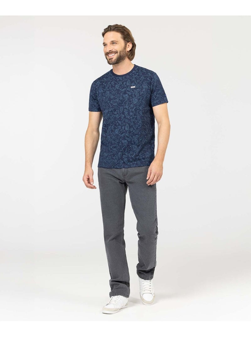 T-shirt manches courtes - Terre de Marins Bleu - Kiabi