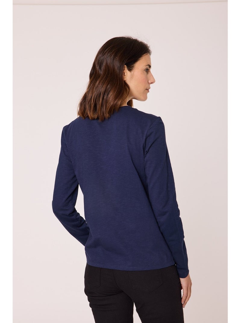 T-shirt manches courtes - Terre de Marins Bleu - Kiabi