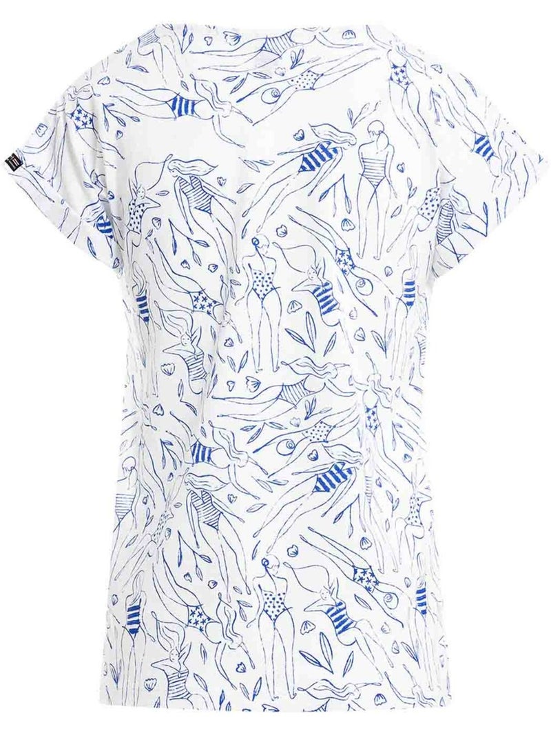 T-shirt manches courtes - Terre de Marins Bleu - Kiabi