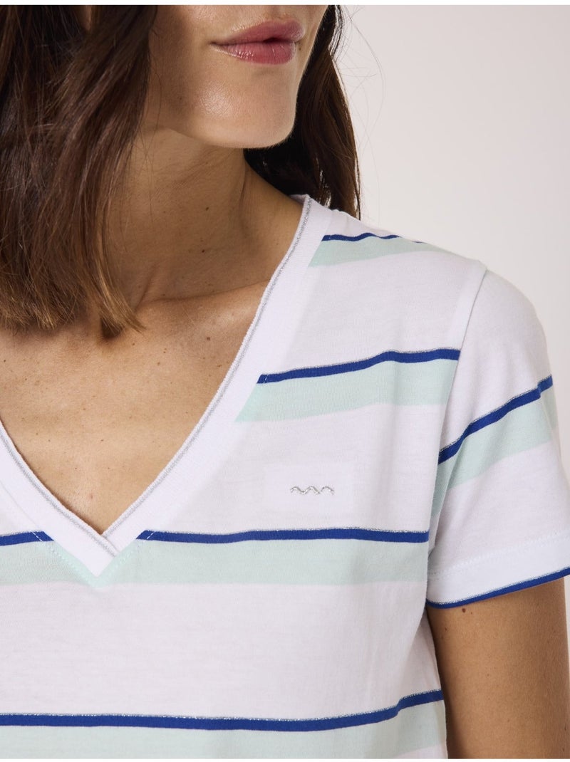 T-shirt manches courtes - Terre de Marins Bleu - Kiabi