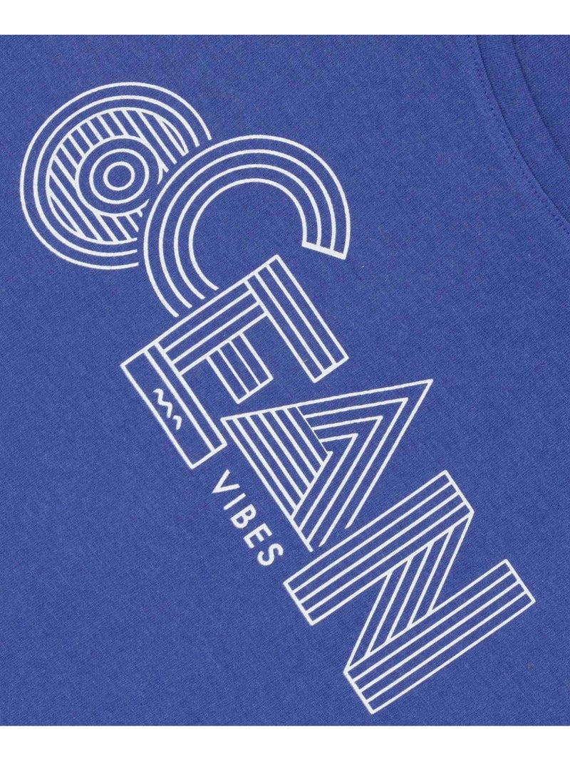 T-shirt manches courtes - Terre de Marins Bleu - Kiabi