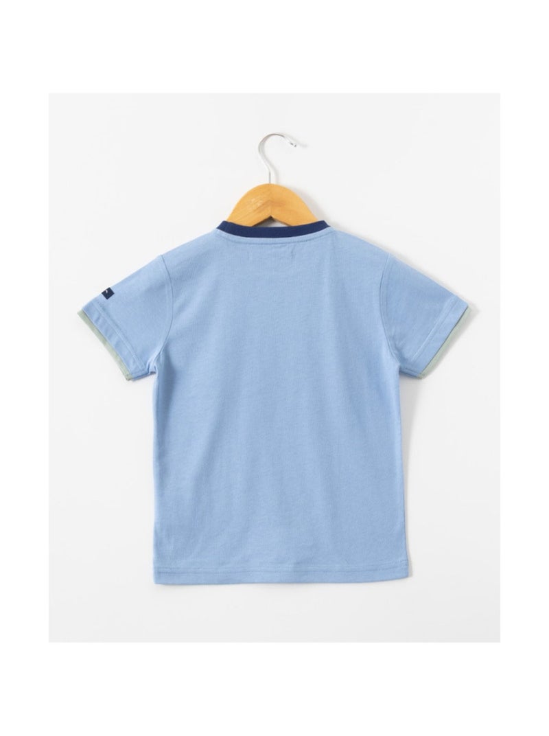 T-shirt manches courtes - Terre de Marins Bleu - Kiabi