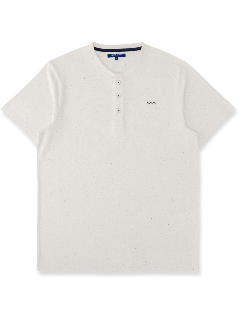 T-shirt manches courtes - Terre de Marins Ecru - Kiabi