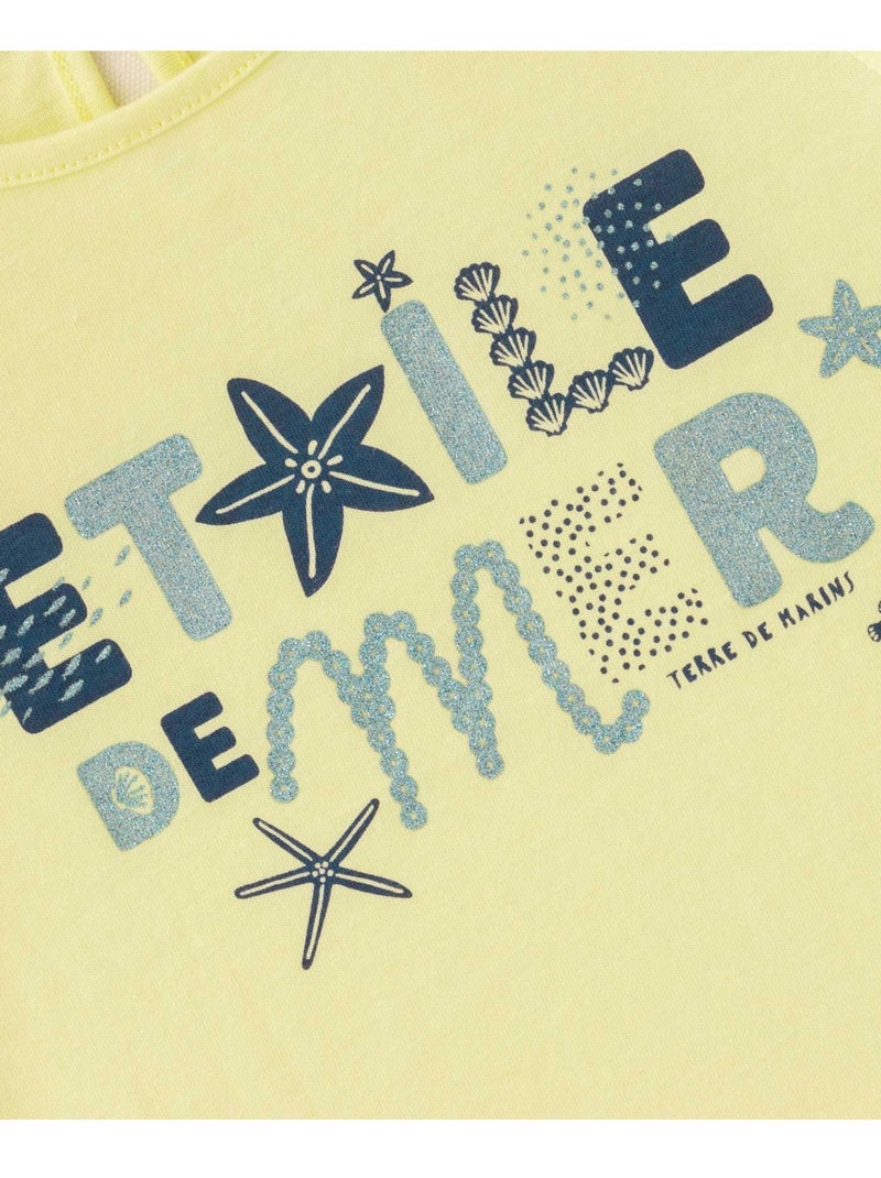 T-shirt manches courtes - Terre de Marins Jaune - Kiabi
