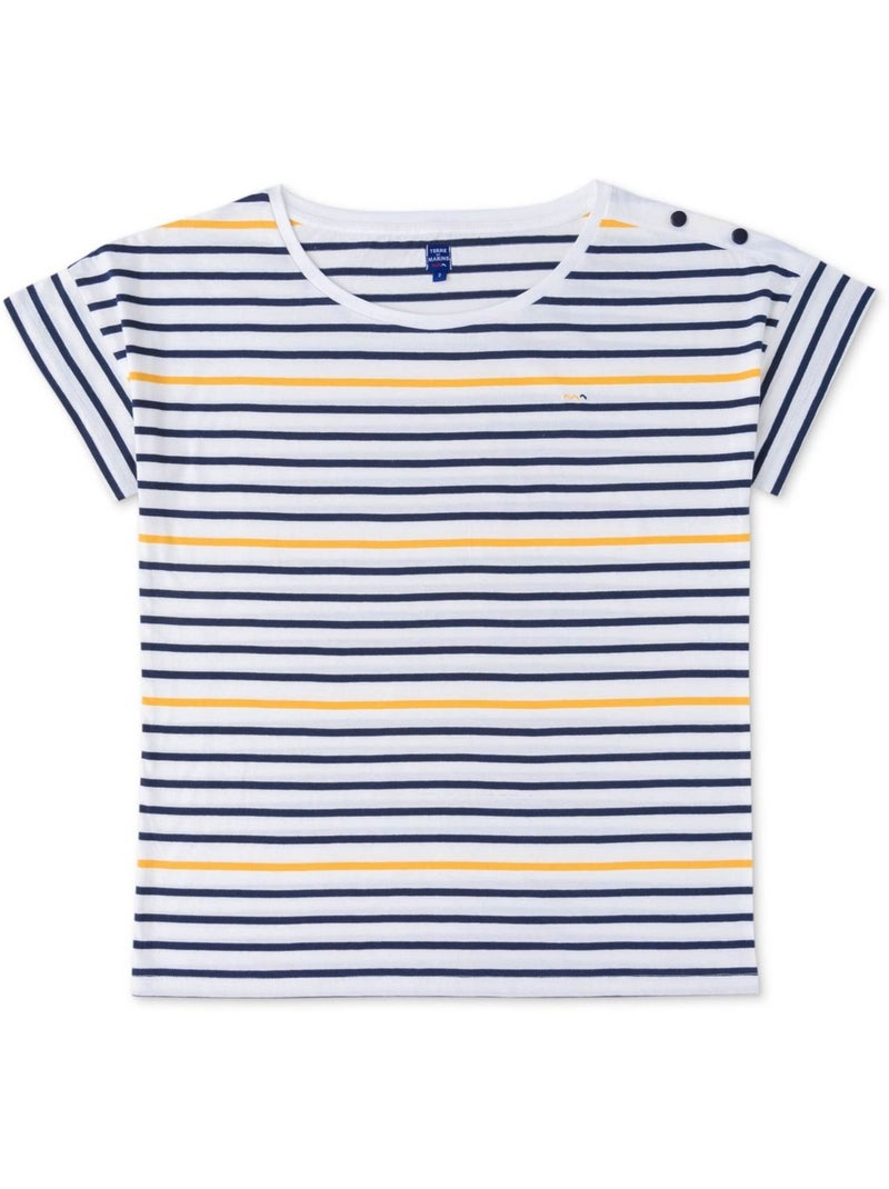 T-shirt manches courtes - Terre de Marins Jaune - Kiabi
