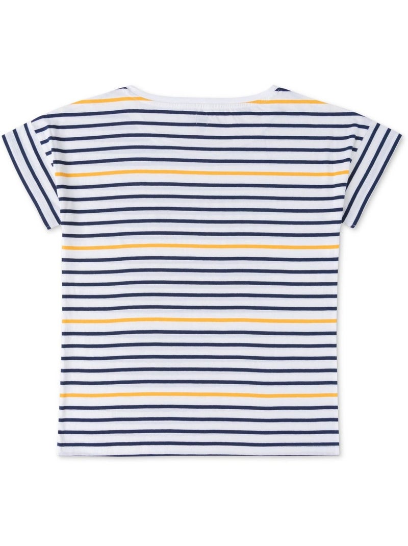 T-shirt manches courtes - Terre de Marins Jaune - Kiabi