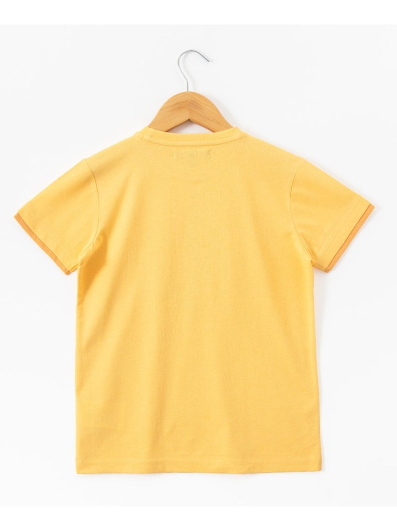 T-shirt manches courtes - Terre de Marins Jaune - Kiabi