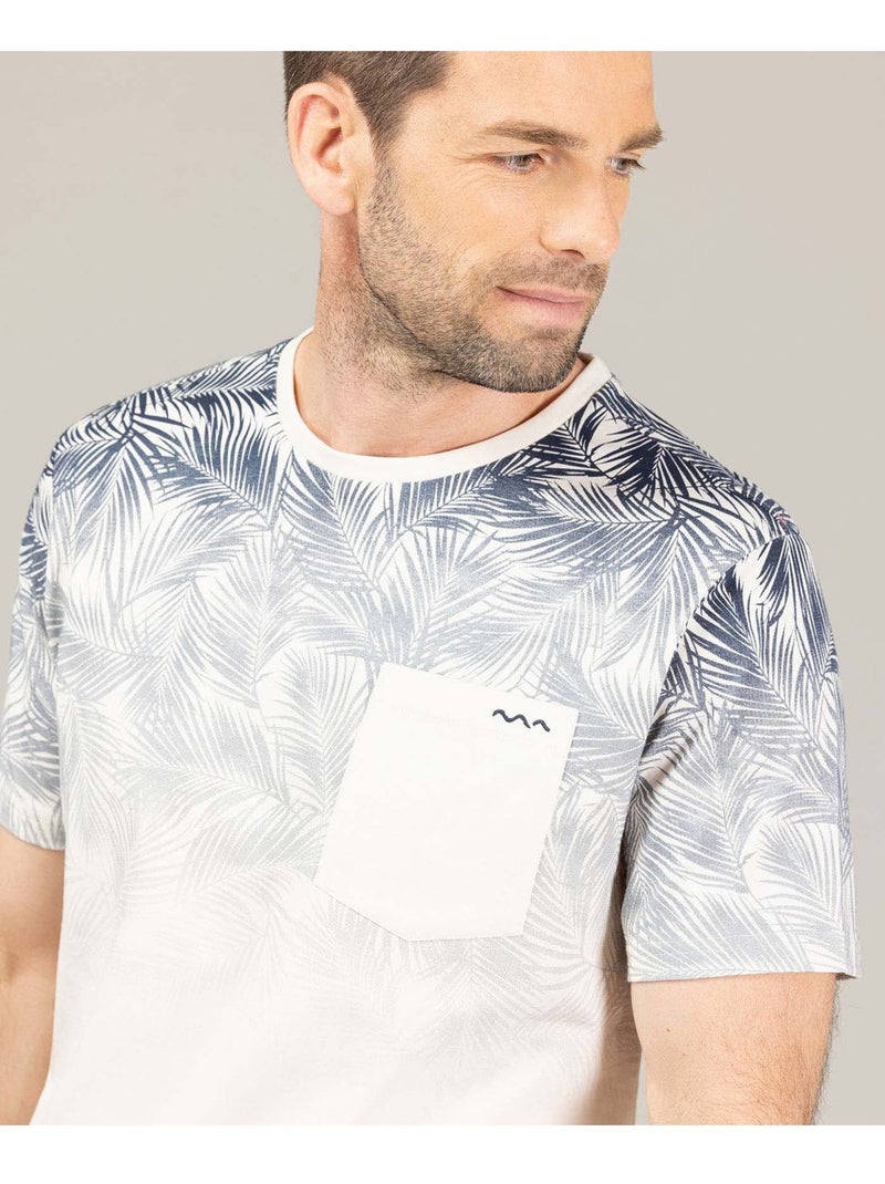 T-shirt manches courtes - Terre de Marins Marron - Kiabi
