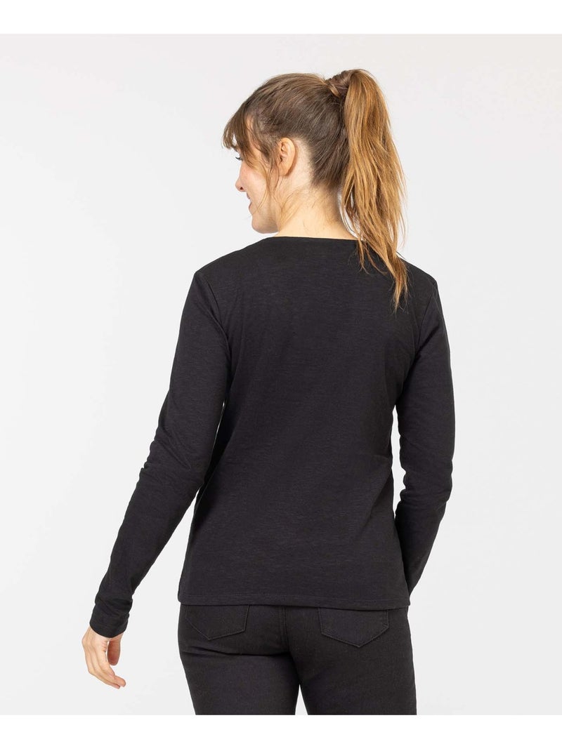 T-shirt manches courtes - Terre de Marins Noir - Kiabi