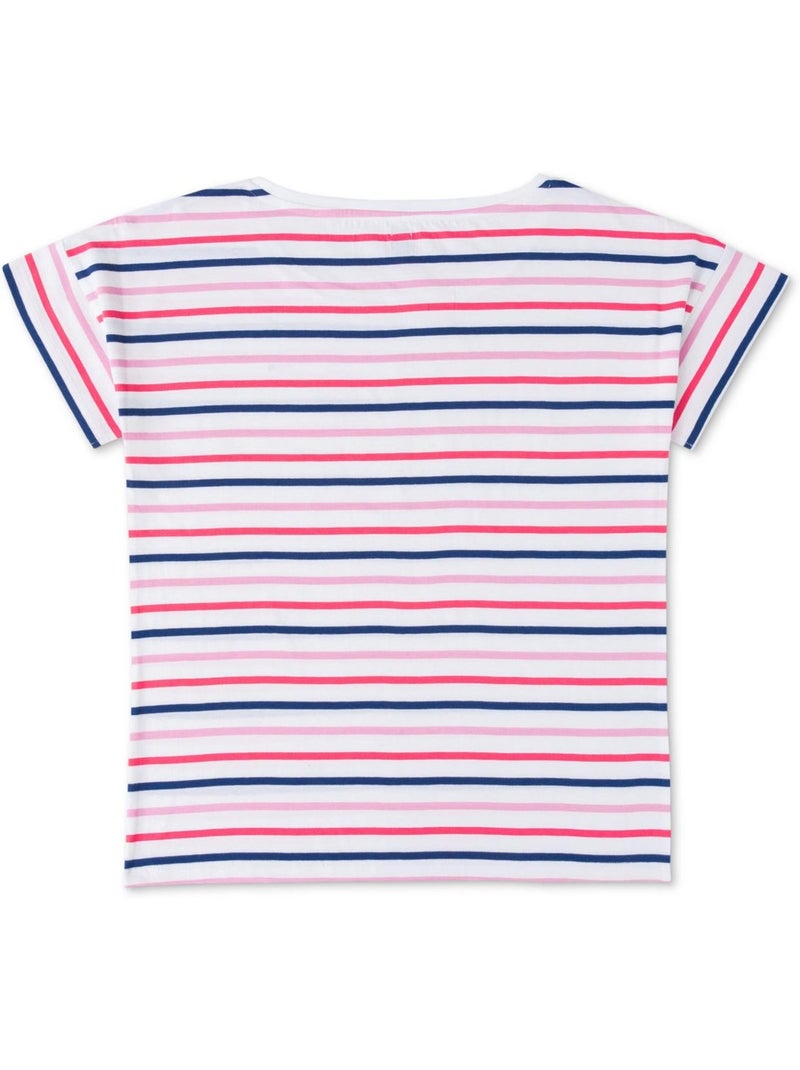 T-shirt manches courtes - Terre de Marins Rose - Kiabi