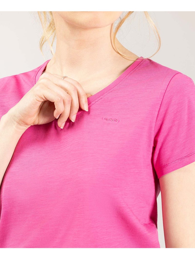 T-shirt manches courtes - Terre de Marins Rose - Kiabi