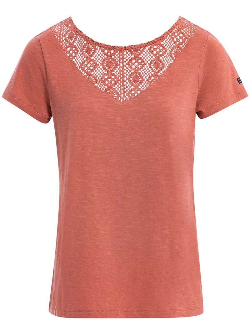 T-shirt manches courtes - Terre de Marins Rouge - Kiabi