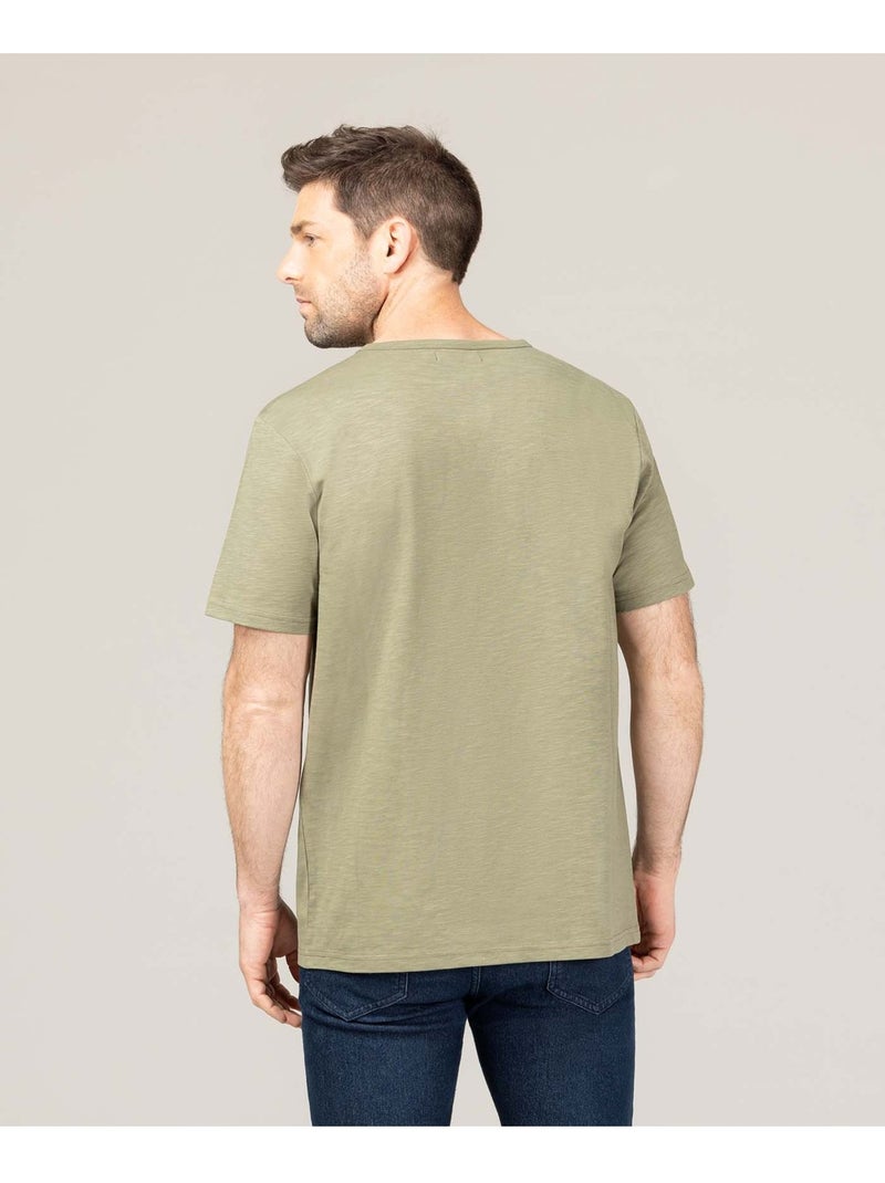 T-shirt manches courtes - Terre de Marins Vert - Kiabi