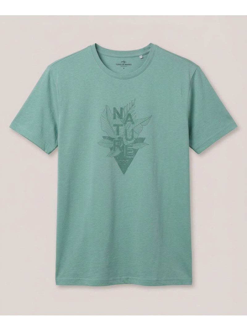T-shirt manches courtes - Terre de Marins Vert - Kiabi