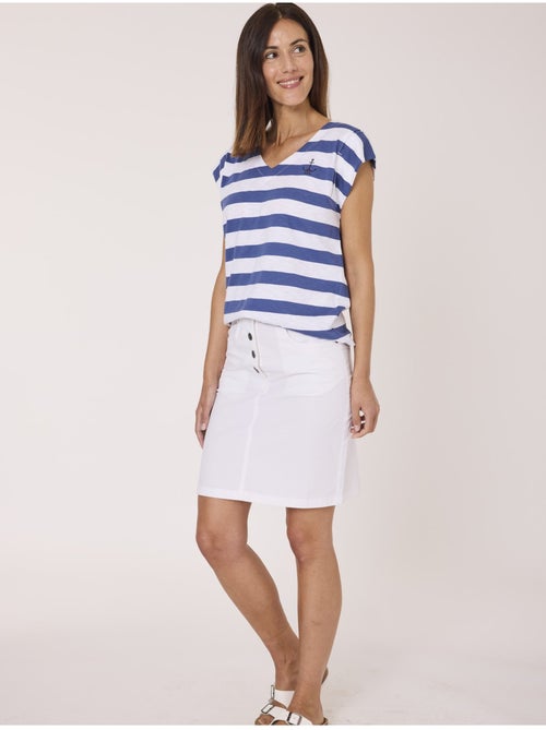 T-shirt manches courtes 100% coton - Terre de Marins - Kiabi