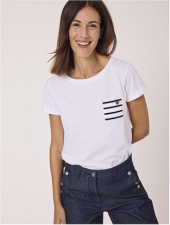 T-shirt manches courtes 100% coton - Terre de Marins