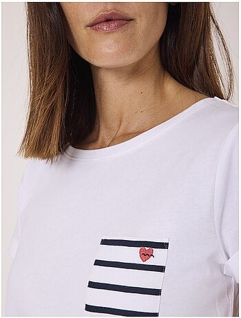 T-shirt manches courtes 100% coton - Terre de Marins