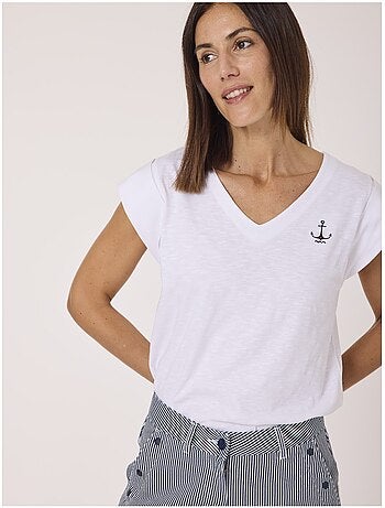 T-shirt manches courtes 100% coton - Terre de Marins