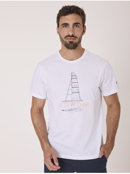 T-shirt manches courtes 100% coton - Terre de Marins - Kiabi