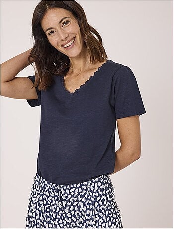T-shirt manches courtes 100% coton - Terre de Marins