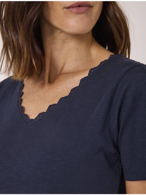 T-shirt manches courtes 100% coton - terre de marins - Kiabi T-shirt manches courtes 100% coton - terre de marins - Kiabi