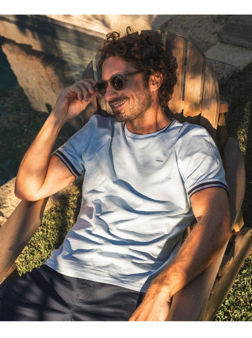 T-shirt manches courtes 100% coton - Terre de Marins - Kiabi