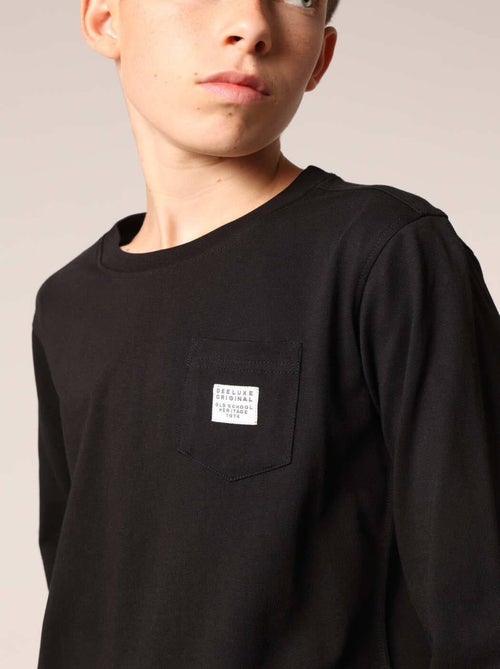T-shirt manches courtes 100% coton 'Deeluxe' - Kiabi