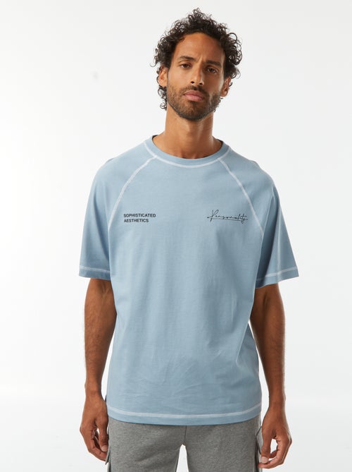 T-shirt manches courtes à la coupe oversize - Kiabi