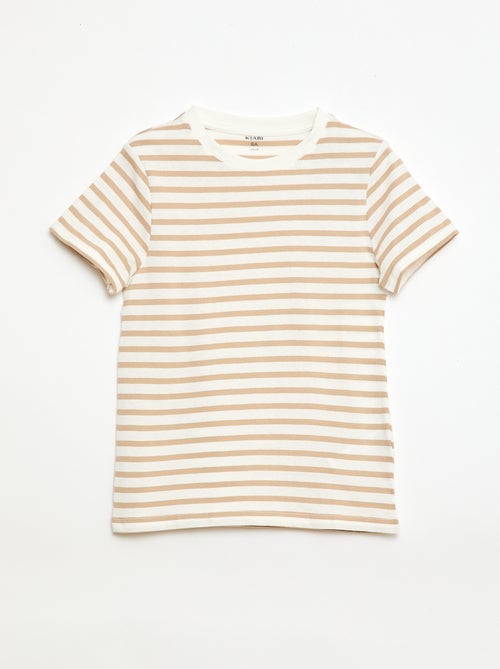 T-shirt manches courtes à motif - Kiabi