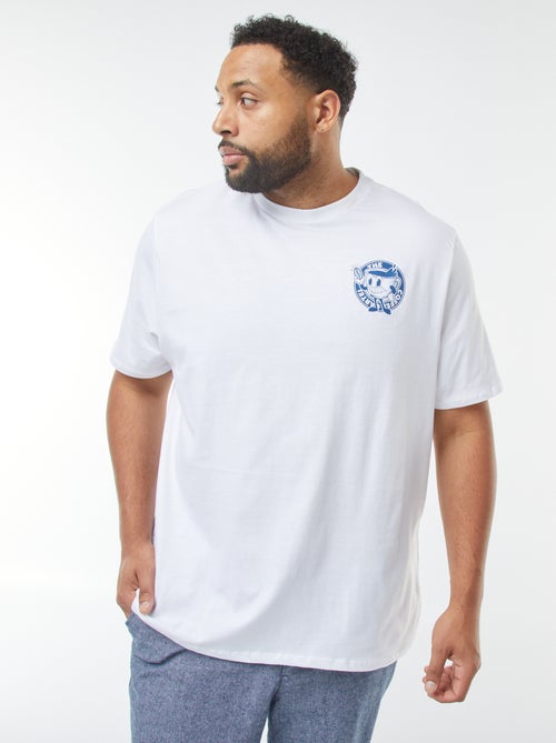 T-shirt manches courtes à motif - Kiabi